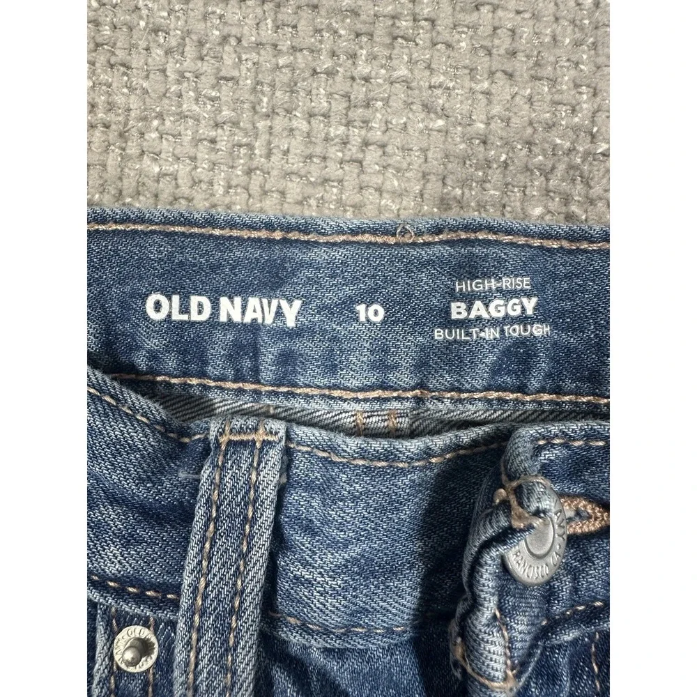 Old Navy Jeans‎ Girls 10 Built In Tough High Rise Baggy Wide Leg Cargo Skater